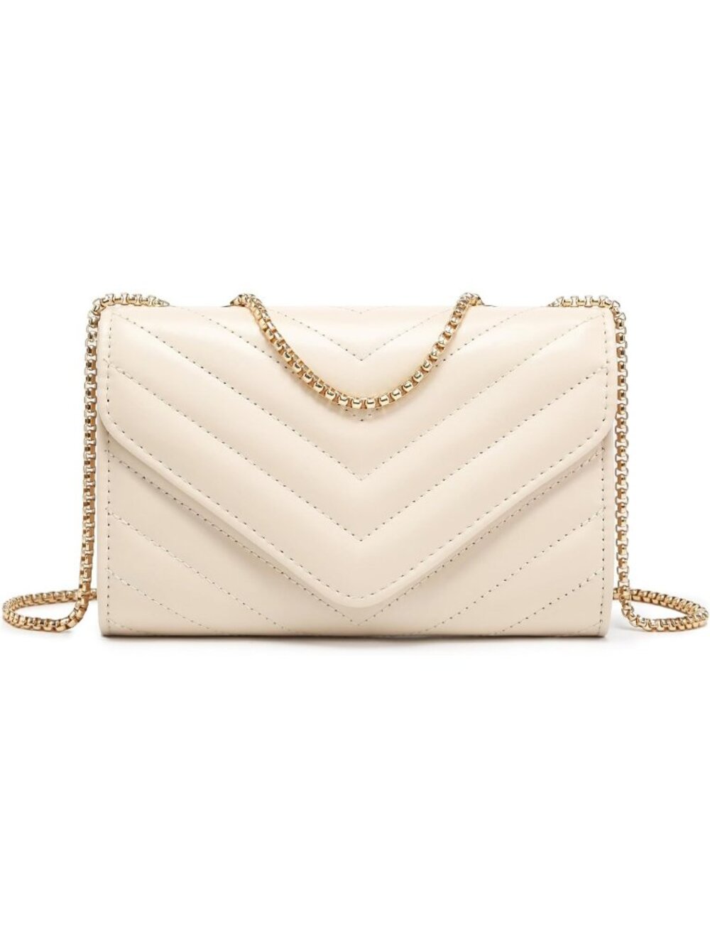 Women's Nude Small Quilted Stylish Clutch Purses Evening Crossbody Bags